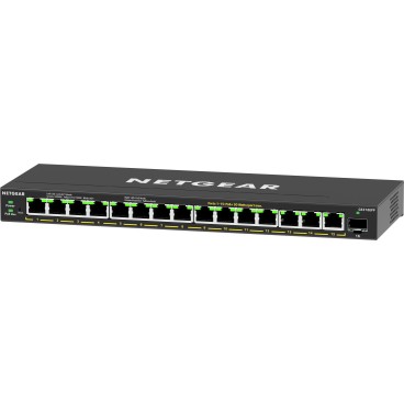 NETGEAR 16-Port High-Power PoE+ Gigabit Ethernet Plus Switch (231W) with 1 SFP port (GS316EPP) Géré Connexion Ethernet,