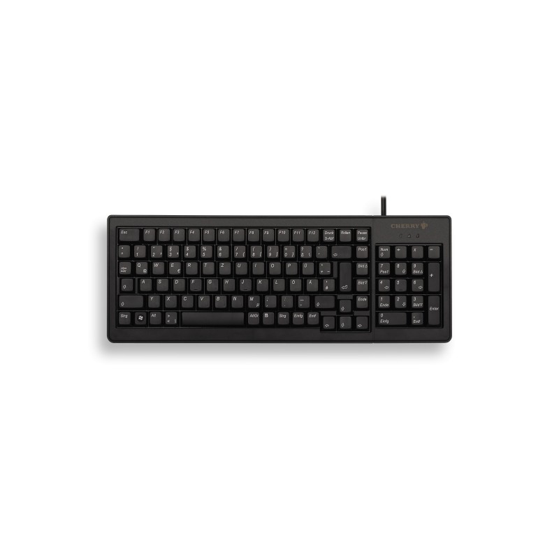 CHERRY XS G84-5200 COMPACT KEYBOARD, Clavier filaire miniature, USB PS2, noir, AZERTY - FR
