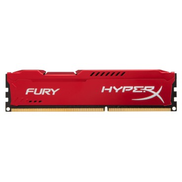 HyperX FURY Red 8GB 1600MHz DDR3 module de mémoire 8 Go 2 x 4 Go