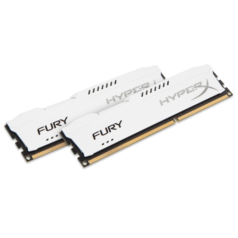 HyperX FURY White 8GB 1866MHz DDR3 module de mémoire 8 Go 2 x 4 Go