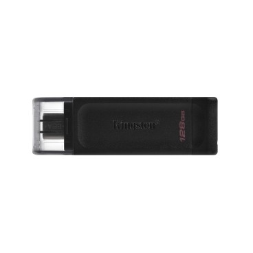 Kingston Technology DataTraveler 70 lecteur USB flash 128 Go USB Type-C 3.2 Gen 1 (3.1 Gen 1) Noir