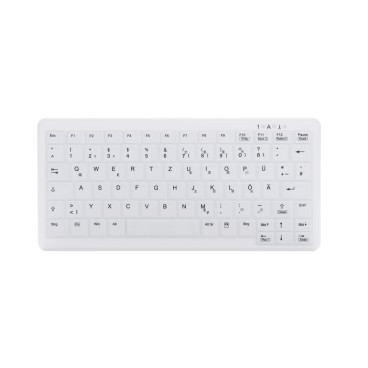 Contour Design Active Key AK-C4110 clavier Médical RF sans fil AZERTY Français Blanc