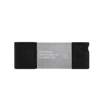 Kingston Technology DataTraveler 80 lecteur USB flash 128 Go USB Type-C 3.2 Gen 1 (3.1 Gen 1) Noir, Argent