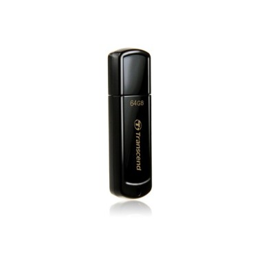 Transcend JetFlash 350 lecteur USB flash 64 Go USB Type-A 2.0 Noir