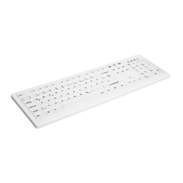 Contour Design Active Key AK-C8100F-FU1-W FR clavier Bureau RF sans fil AZERTY Français Blanc