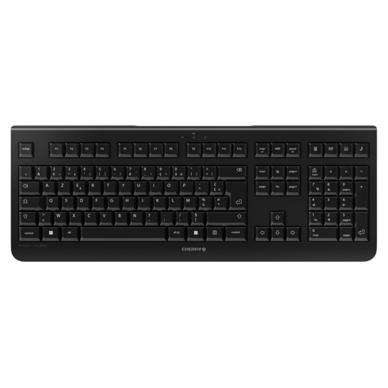 CHERRY KW 3000 clavier Universel RF sans fil AZERTY Français Noir