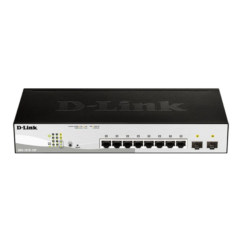D-Link DGS-1210-10P commutateur réseau Géré L2 Gigabit Ethernet (10 100 1000) Connexion Ethernet, supportant l'alimentation via