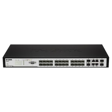 D-Link DES-3200-28 commutateur réseau Géré L2 Connexion Ethernet, supportant l'alimentation via ce port (PoE)