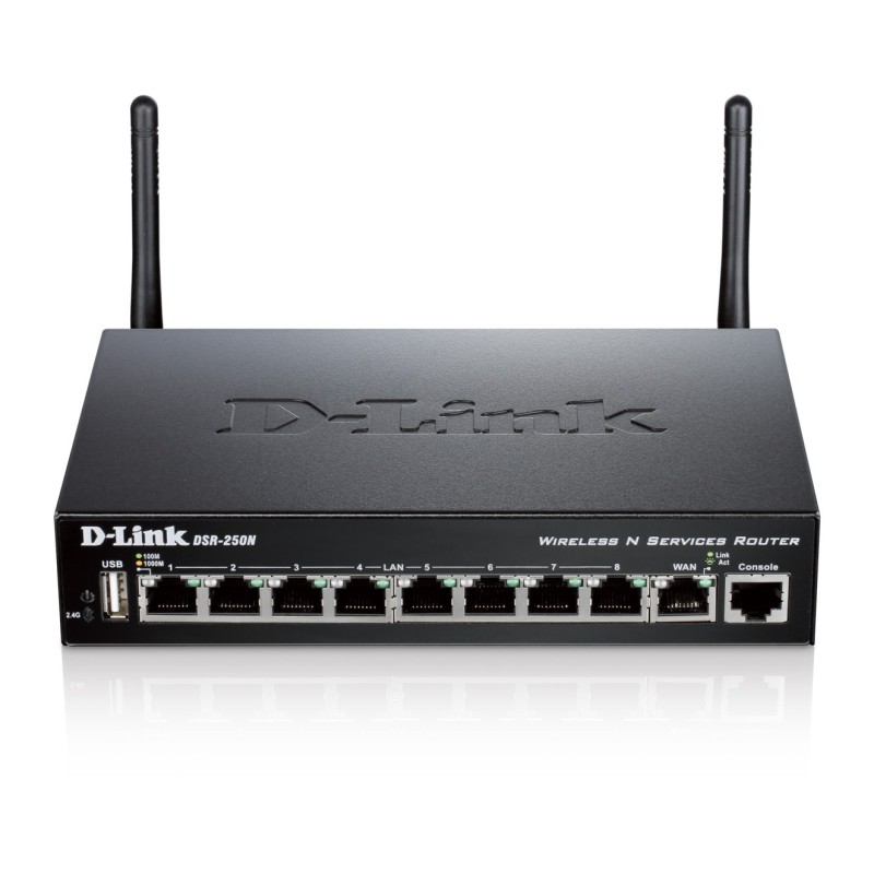 D-Link DSR-250N routeur sans fil Gigabit Ethernet Monobande (2,4 GHz) Noir