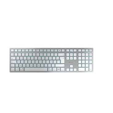 CHERRY KW 9100 SLIM FOR MAC clavier Universel USB + Bluetooth AZERTY Français Argent
