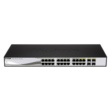 D-Link DGS-1210-24P commutateur réseau L2 Gigabit Ethernet (10 100 1000) Noir