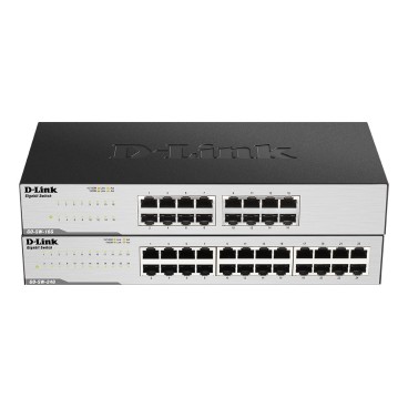 D-Link GO-SW-24G Non-géré L2 Gigabit Ethernet (10 100 1000) 1U Noir