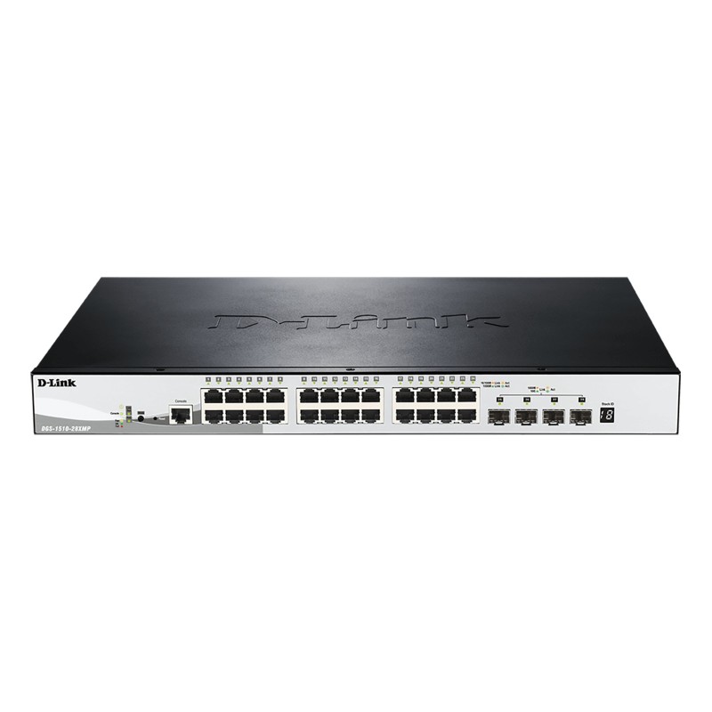 D-Link DGS-1510-28XMP commutateur réseau Géré L2 L3 Gigabit Ethernet (10 100 1000) Connexion Ethernet, supportant