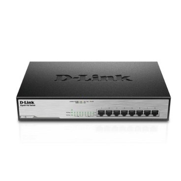D-Link DGS-1008MP commutateur réseau Non-géré Gigabit Ethernet (10 100 1000) Connexion Ethernet, supportant l'alimentation via