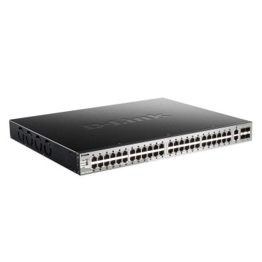D-Link DGS-3130-54PS Géré L3 Gigabit Ethernet (10 100 1000) Connexion Ethernet, supportant l'alimentation via ce port (PoE)