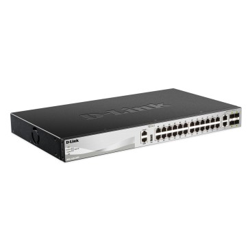 D-Link DGS-3130-30TS Géré L3 Gigabit Ethernet (10 100 1000) Noir, Gris