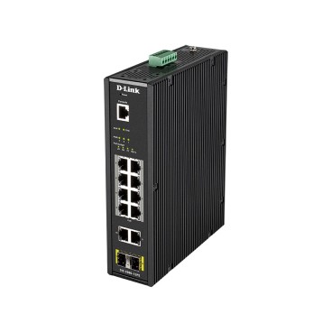 D-Link DIS-200G-12PS commutateur réseau Géré L2 Gigabit Ethernet (10 100 1000) Connexion Ethernet, supportant l'alimentation
