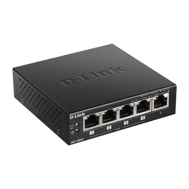 D-Link DGS-1005P commutateur réseau Non-géré L2 Gigabit Ethernet (10 100 1000) Connexion Ethernet, supportant l'alimentation