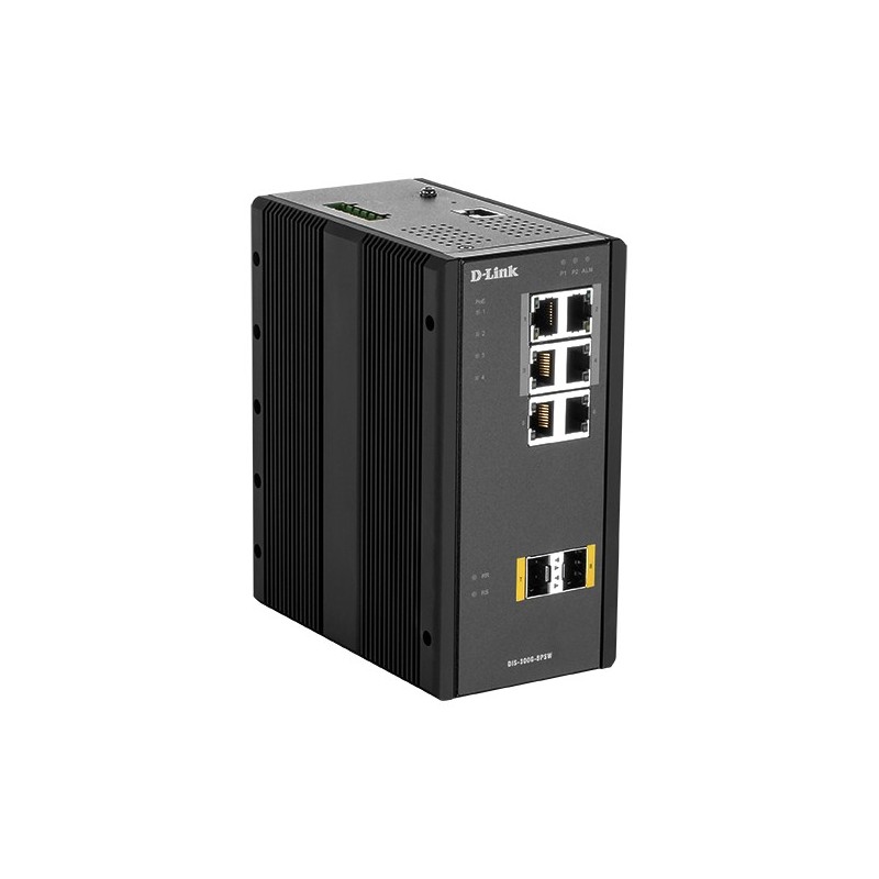 D-Link DIS‑300G‑8PSW Géré L2 Gigabit Ethernet (10 100 1000) Connexion Ethernet, supportant l'alimentation via ce port (PoE) Noir