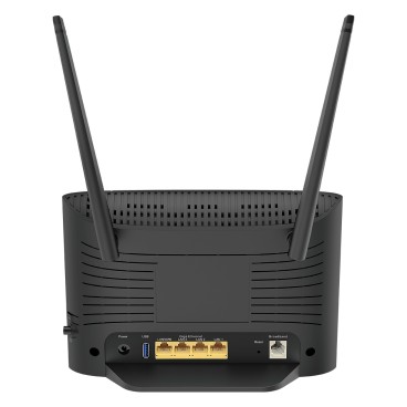 D-Link DSL-3788 routeur sans fil Gigabit Ethernet Bi-bande (2,4 GHz   5 GHz) 4G Noir