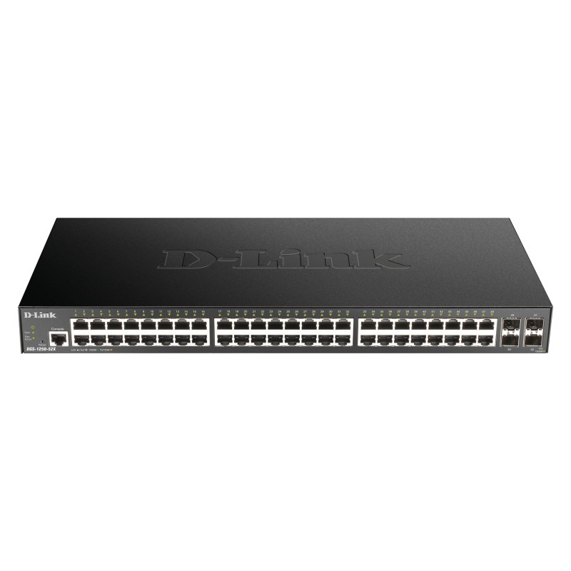 D-Link DGS-1250-52X commutateur réseau Géré L3 Gigabit Ethernet (10 100 1000) Noir