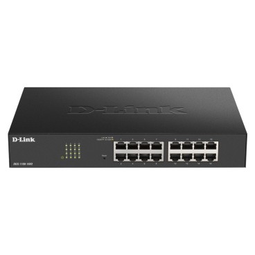 D-Link DGS-1100-16V2 commutateur réseau Géré Gigabit Ethernet (10 100 1000) Noir