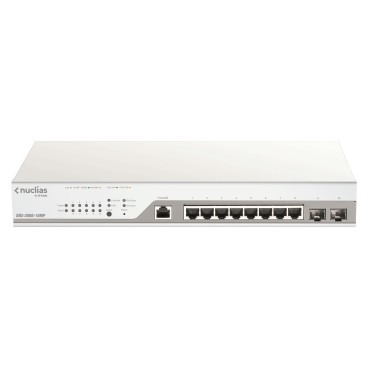D-Link DBS-2000-10MP commutateur réseau Géré Gigabit Ethernet (10 100 1000) Connexion Ethernet, supportant l'alimentation via