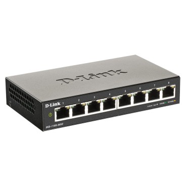 D-Link DGS-1100-08V2 commutateur réseau Géré Gigabit Ethernet (10 100 1000) Noir