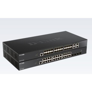 D-Link DXS-1210-28T commutateur réseau Géré 10G Ethernet (100 1000 10000) 1U Noir