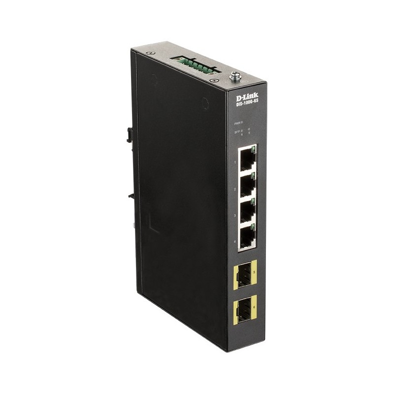 D-Link DIS-100G-6S commutateur réseau Géré Gigabit Ethernet (10 100 1000) Noir