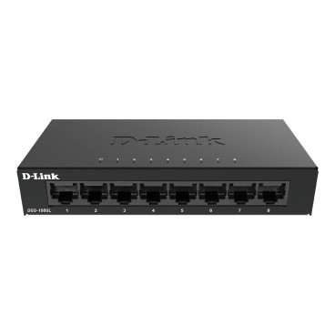 D-Link DGS-108GL Non-géré Gigabit Ethernet (10 100 1000) Noir