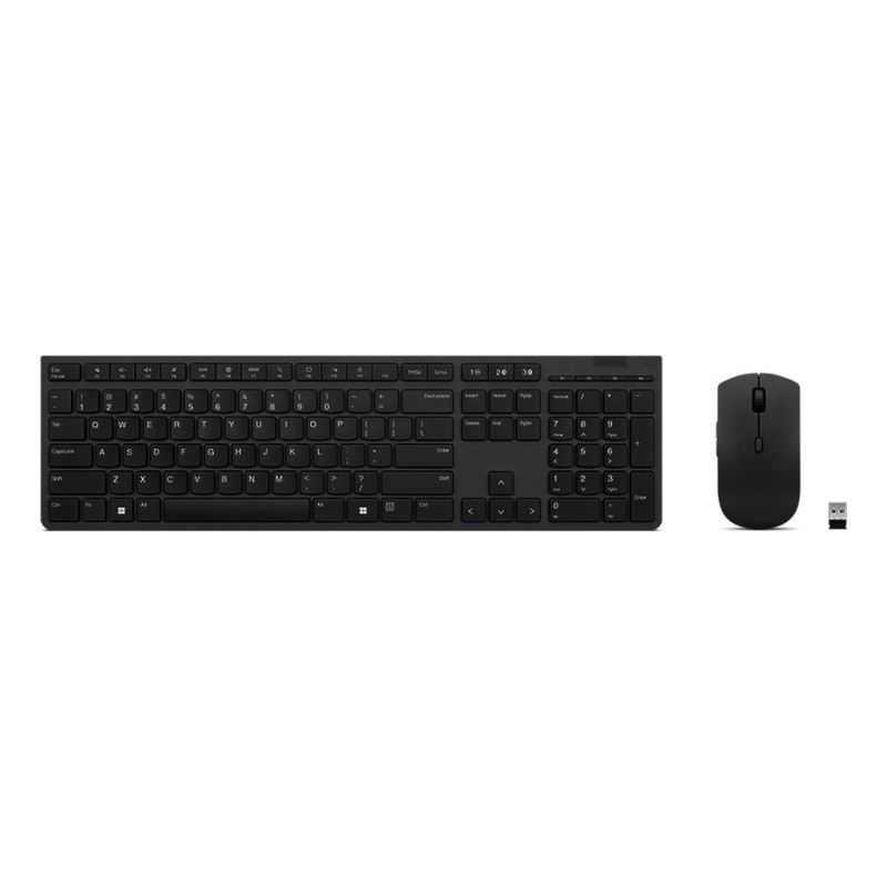 Lenovo 4X31K03968 clavier Souris incluse Bureau RF sans fil + Bluetooth Français Gris