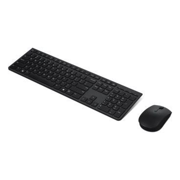 Lenovo 4X31K03968 clavier Souris incluse Bureau RF sans fil + Bluetooth Français Gris