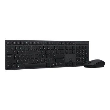 Lenovo 4X31K03968 clavier Souris incluse Bureau RF sans fil + Bluetooth Français Gris