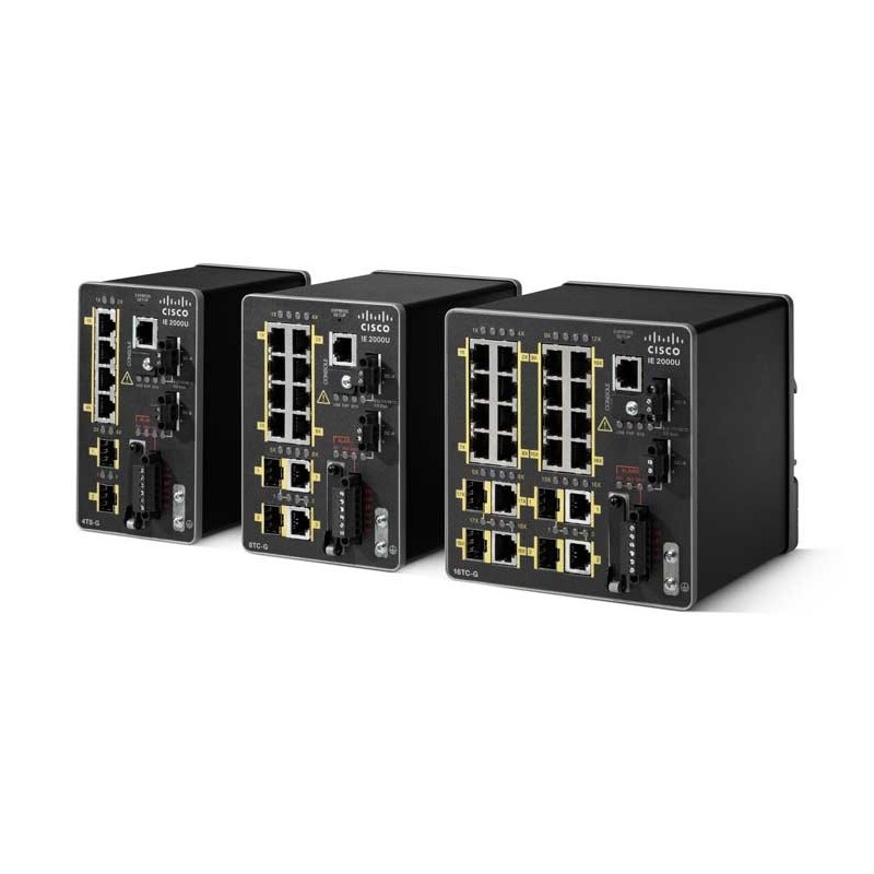 Cisco IE-2000U-4TS-G commutateur réseau Géré Fast Ethernet (10 100) Noir