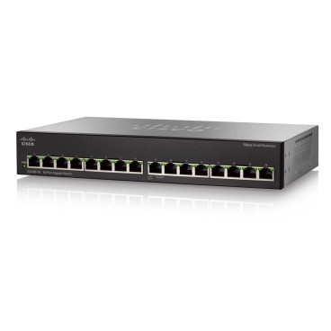 Cisco Small Business SG110-16 Non-géré L2 Gigabit Ethernet (10 100 1000) 1U Noir