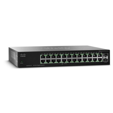 Cisco SG112-24 Non-géré L2 Gigabit Ethernet (10 100 1000) 1U Noir