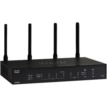 Cisco RV340W routeur sans fil Gigabit Ethernet Bi-bande (2,4 GHz   5 GHz) 4G Noir