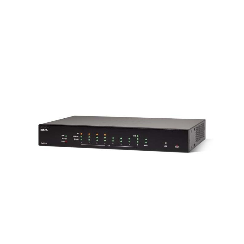 Cisco RV260P Routeur connecté Gigabit Ethernet Noir