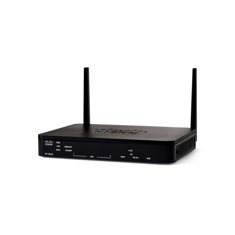 Cisco RV160W VPN Router routeur sans fil Gigabit Ethernet Noir