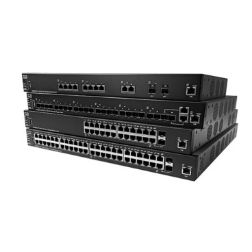 Cisco SX350X-12-K9-EU commutateur réseau Géré L2 L3 10G Ethernet (100 1000 10000) Noir