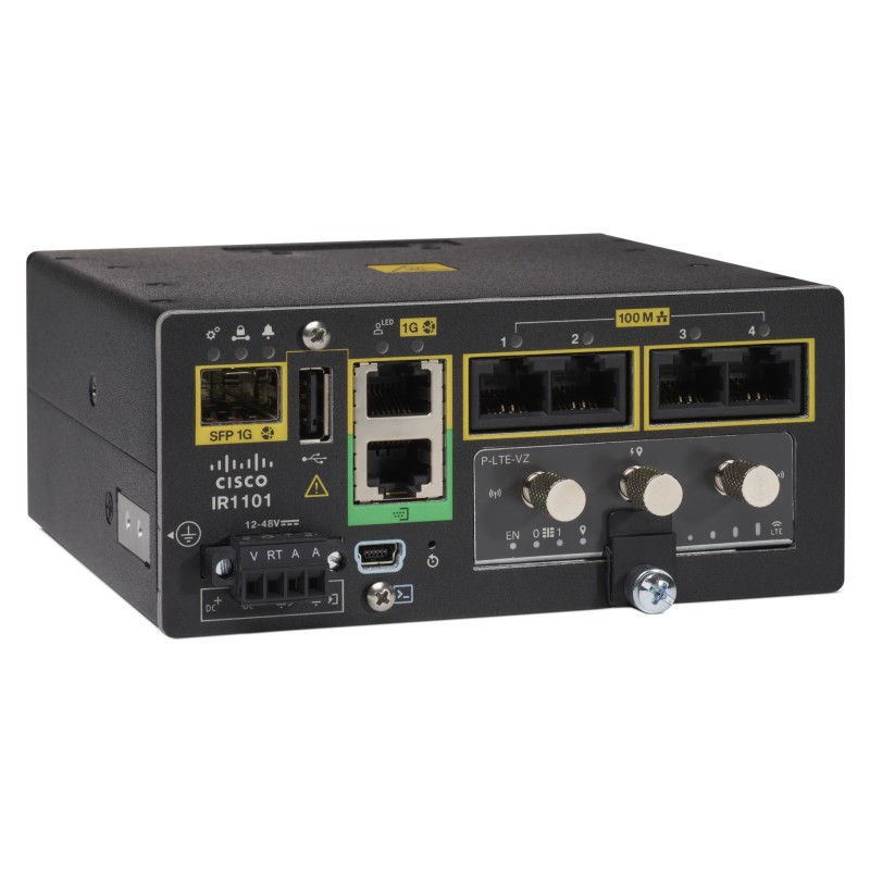 Cisco IR1101 Routeur connecté Fast Ethernet Noir