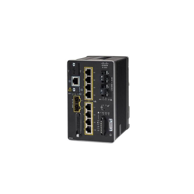 Cisco IE-3200-8P2S-E commutateur réseau Géré L2 Fast Ethernet (10 100) Connexion Ethernet, supportant l'alimentation via ce