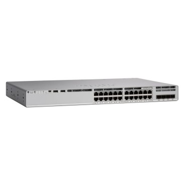 Cisco Catalyst 9200L Géré L3 Gigabit Ethernet (10 100 1000) Connexion Ethernet, supportant l'alimentation via ce port (PoE) Gris