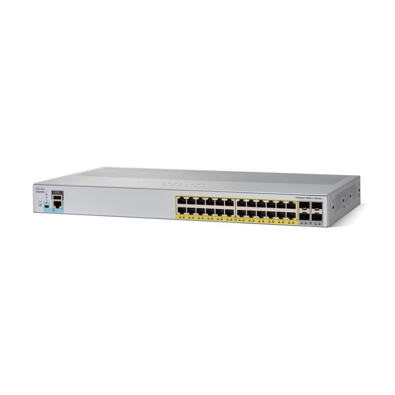 Cisco Catalyst WS-C2960L-SM-24PQ commutateur réseau Géré L2 Gigabit Ethernet (10 100 1000) Connexion Ethernet, supportant