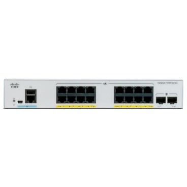 Cisco Catalyst C1000-16P-2G-L commutateur réseau Géré L2 Gigabit Ethernet (10 100 1000) Connexion Ethernet, supportant
