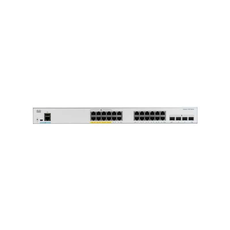 Cisco Catalyst C1000-24P-4G-L commutateur réseau Géré L2 Gigabit Ethernet (10 100 1000) Connexion Ethernet, supportant