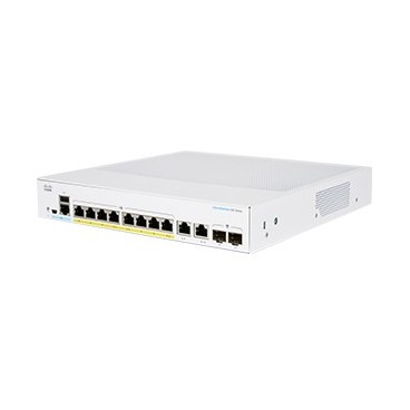 Cisco CBS350-8FP-E-2G-EU commutateur réseau Géré L2 L3 Gigabit Ethernet (10 100 1000) Argent
