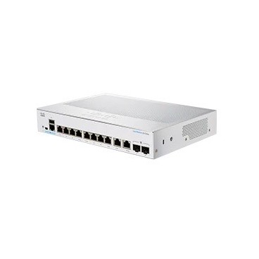 Cisco CBS250-8T-E-2G-EU commutateur réseau Géré L2 L3 Gigabit Ethernet (10 100 1000) Argent