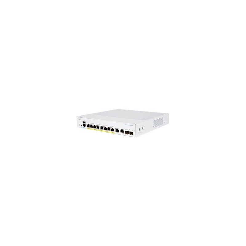Cisco CBS350-8P-E-2G-EU commutateur réseau Géré L2 L3 Gigabit Ethernet (10 100 1000) Argent